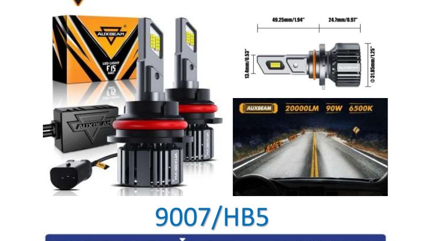 Bombilla LED F15 — 9007/HB5