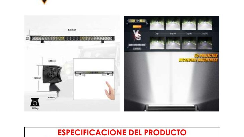 Barra LED 52” 5D-PRO